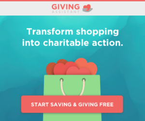Transform shopping into charitable action. Start saving and Giving for Free
